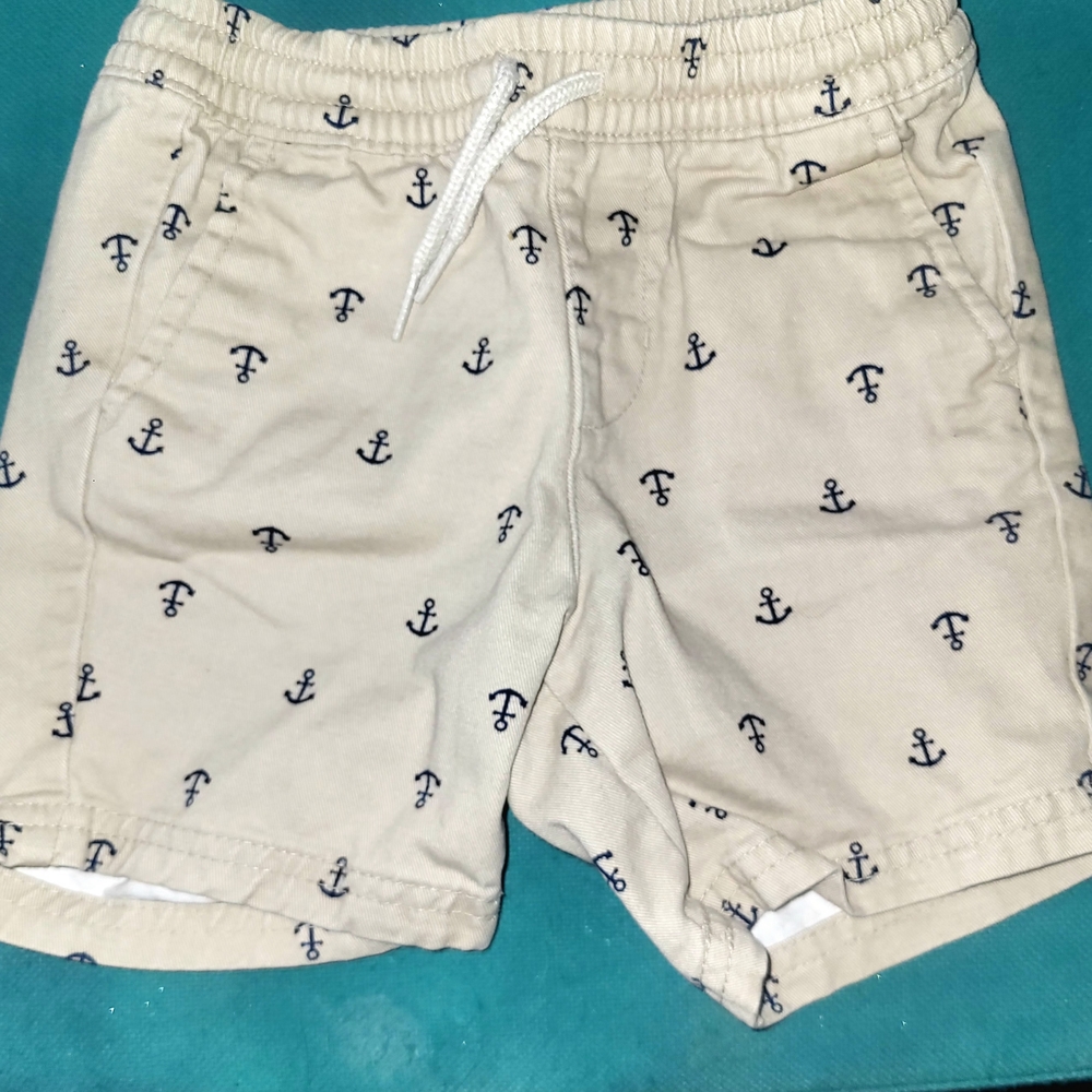 Old Navy Tan Anchor Print Boy's Size 3T Shorts